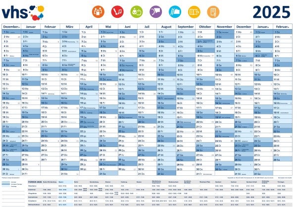 Wandkalender 70x100 cm für Bayern